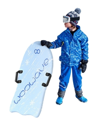 36inch Snow Sleds for Kids Ski Kid Snow Sledge with Two Handles Lightweight and PE Core