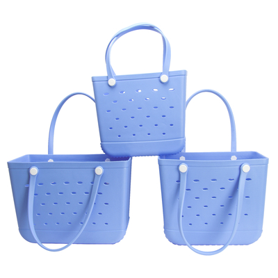 EVA Beach Bag for Pool Fun Woowave Rubber Women Kids Small Bogg Bag Storage Tote