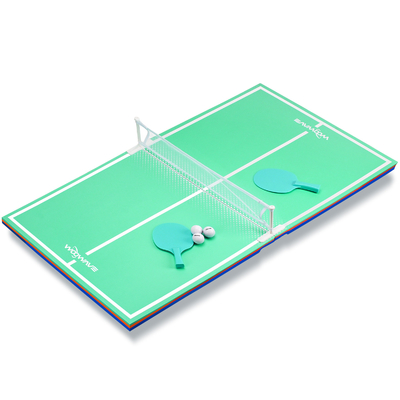 Floating Swimming Pool Table Tennis Moveable Style Green EVA Pingpong Table Tray Table
