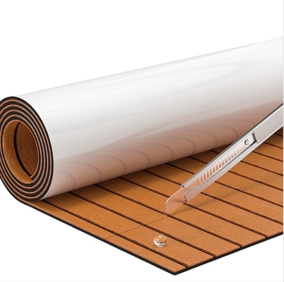Waterproof Boat Flooring EVA Foam Sheet for Yacht Decking in Brush Grooved Surface