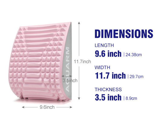 Multi-Functional Pink OEM Yoga Bolster Pillow for Lumbar Traction and Back Pain Relief