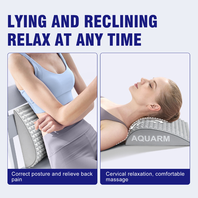 TPE Arch Lumbar Spine Lower Pillow Soft Stretcher for Relief of Back and Neck Pain
