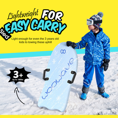 Experience Comfort and Durability with All Mountain Snow Sled Durable XPE Foam Material