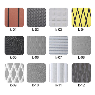 Outdoor Customized 2400mm * 800mm Non Slip Self Adhesive Marine Boat Decking EVA Sheet