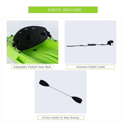 Lightweight Single Seater Sit on Top Kayak with Length m 2m and Paddlers Max 1