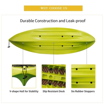 LLDPE Material Single Fishing Kayak for Family Entertainment Load Capacity 130kgs/287lbs