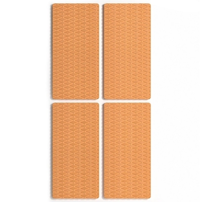WOOWAVE 4 Pack Non-Slip Traction Pad EVA Anti-Slip Foam Pads Deck Grip Mat with 3M Adhesive Brown