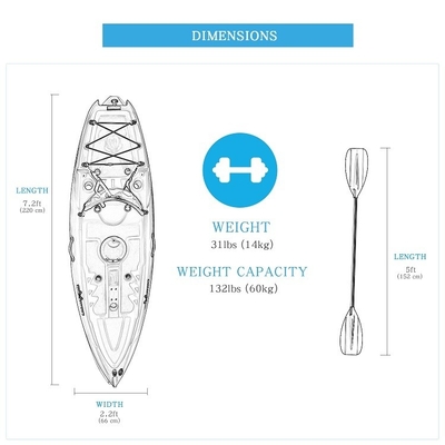 Kayak Pesca Canoe Kayak Canoe Boat Fishing Amusement Leisure with Standard Features