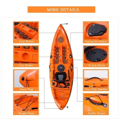 WOOWAVE Canoe Kayak Vibrant Colors and Leash Included in Standard Features