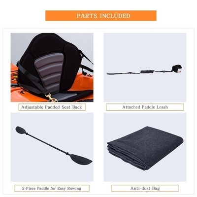 WOOWAVE Canoe Kayak Vibrant Colors and Leash Included in Standard Features
