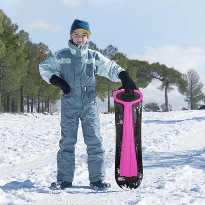 92cm Length Snow Scooter for Children Durable Plastic Ski Sledge Folding Kick-Scooter