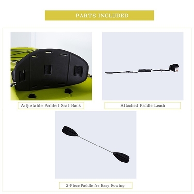 2.1-3m Length Rotomolded Kayak Manufactured by WOOWAVE LLDPE/HDPE Material
