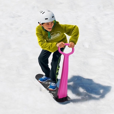 Children's Kick Snowboard Scooter with Foldable Design and Plastic Material