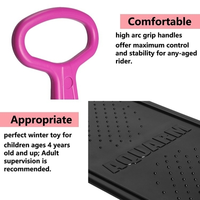 Children's Kick Snowboard Scooter with Foldable Design and Plastic Material