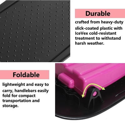 Children's Kick Snowboard Scooter with Foldable Design and Plastic Material