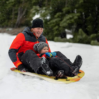 Experience the Joy of Snow with Woowave Lightweight PE Core Foam Sled Kids Snowboard