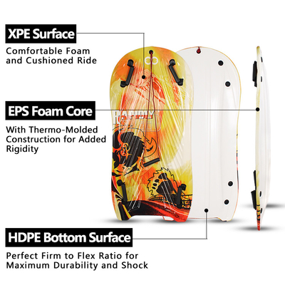 Experience the Joy of Snow with Woowave Lightweight PE Core Foam Sled Kids Snowboard