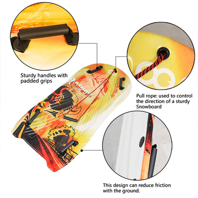 Experience the Joy of Snow with Woowave Lightweight PE Core Foam Sled Kids Snowboard