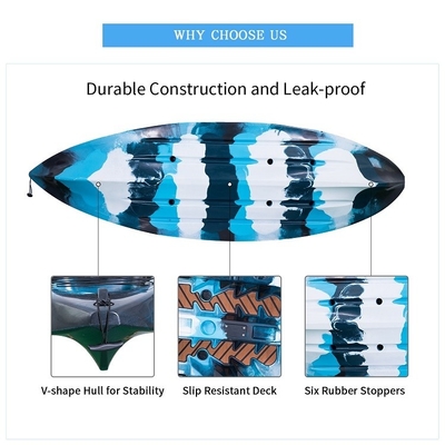 WOOWAVE 2.7M Professional OEM/ODM Kayak Single Person Canoe Kayak with Package Details