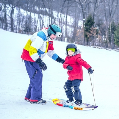 Colorful Single Snow Sled for Children XPE Material and Rope Included