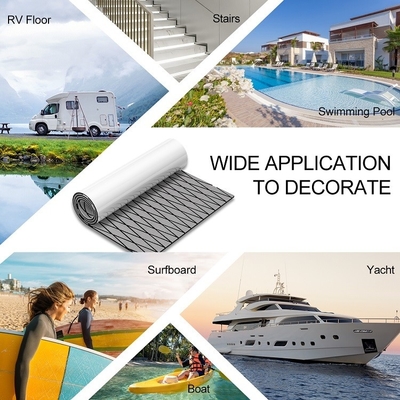 Yacht Boat Decking Faux Teak Sheet Marine Mat made of EVA Foam with 6mm Thickness