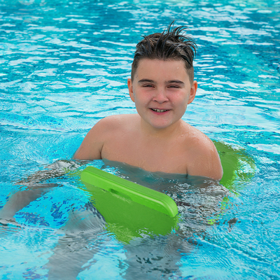 Kids' Water Playtime with Woowave Green Swim Floats Kickboard Toy
