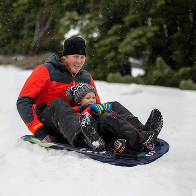 Kids Snowboard With Handle and Rope BLUE Foam Plastic Snow Sled for Hot Winter Sale