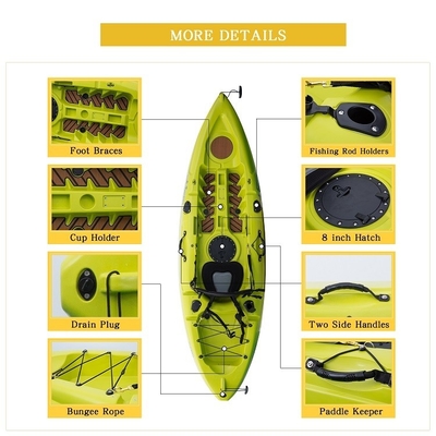 Maximize Your Sea Experience with 270*78*40cm One-Piece Racing Fishing Kayak