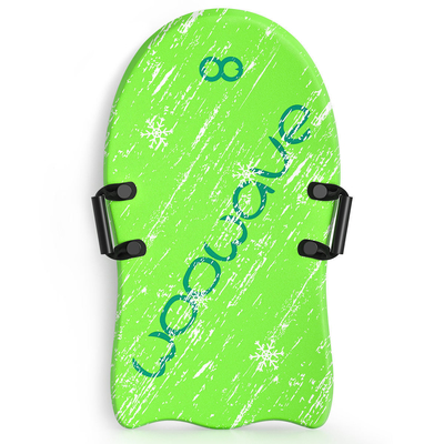 3&quot; Woowave Durable Green Adult Snow Ski Sled Best Foam Snow Sleds for Kids and Adult 1&quot; Board Thickness