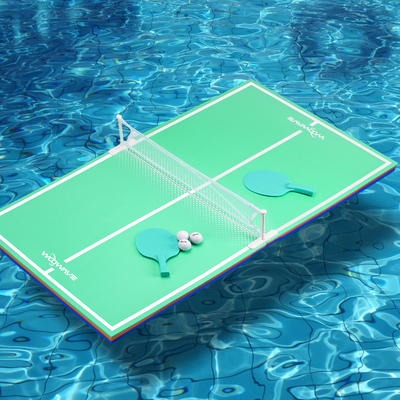 Outdoor Entertainment PingPong Table Pool Party Game with Floating Tray Table