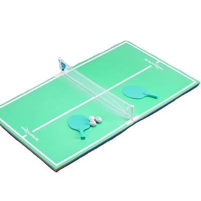 Floating Swimming Pool Table Tennis with EVA Pingpong Table Tray Table in Green Color