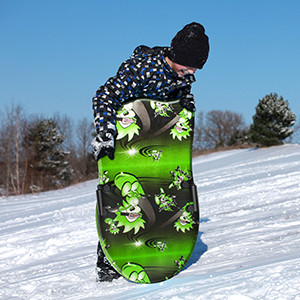 Rider Weight 180-200lbs 36 Inch Durable XPE Foam Snow Sled for Winter Outdoor Sport