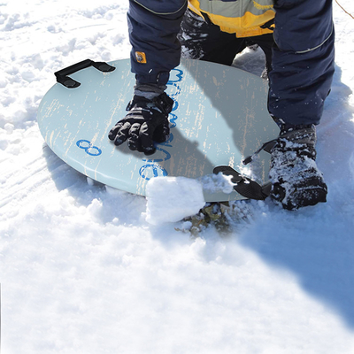 Green PE Foam Core 21inch Round Snowboard for Child in Winter Outdoor Activities