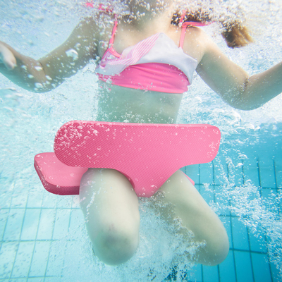 Foldable Pink TPE Pool Floats for Kids Woowave Design Swimming Water Saddle Seat