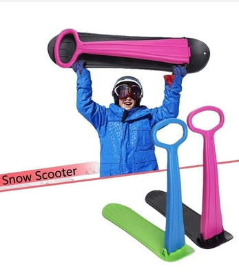 Plastic Snow Sled Scooter Foldable Ski Snowboard for Winter Sports 36*32*10inch Size