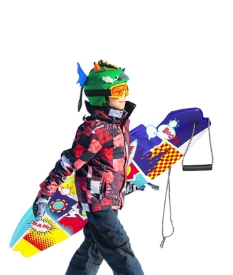 Season Winter Snow Pulling Snow Board Durable Plastic Single Snow Sled for Kids' Fun