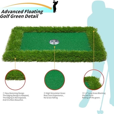 Customized Floating Golf Green for Pools Heat-transfer Printing and OEM Logo Putting Mat