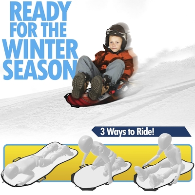 Custom 45 inch Winter Foam Sled Soft Plastic Sledding Board for Snowy Excitement