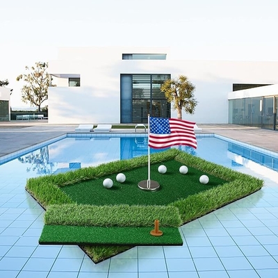 Cages Mats EVA Mini Golf Putting Floating Green Water Play Golf Hitting Mat for Pool Fun