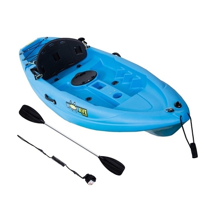 Max Paddlers 1 Woowave Rotomolded Boat Fishing Kayak with Paddles LLDPE Hull Material