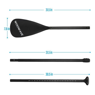 Woowave Carbon Fiberglass Stand Up Sup Paddle with 13.625kgs/30lbs Carton Weight