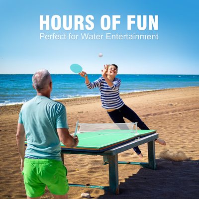 OEM Logo 2024 Water Play Game Set Float EVA Pingpong Tables Tennis for Outdoor Pool Fun