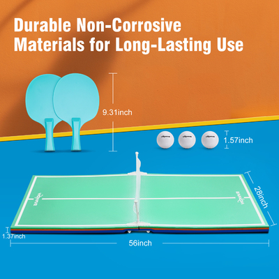 Floating Swimming Pool Table Tennis Moveable Style Green EVA Pingpong Table Tray Table