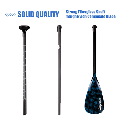 175-222cm Adjustable Length Paddle for WOOWAVE Stand Up Paddle Board Fishing Rowing Boats