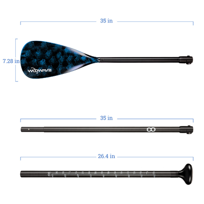 175-222cm Adjustable Length Paddle for WOOWAVE Stand Up Paddle Board Fishing Rowing Boats