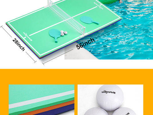 EVA Floating Table Tennis Set for Pool Beach Water Party Sport Game Moveable Style
