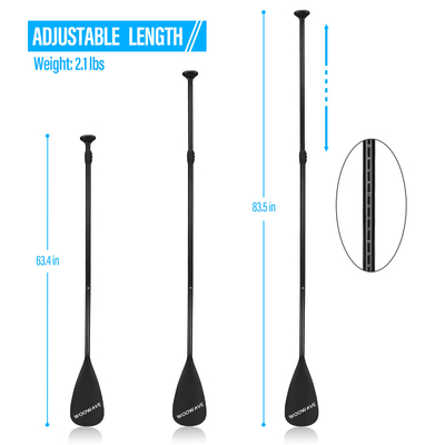 3-piece Woowave Aluminum Inflatable Sup Paddle with Lightweight and Adjustable Design