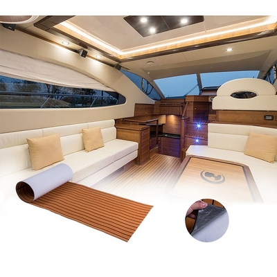 Marine Grade EVA Non Slip Boat Decking with Custom Foam Flooring and 3M Adhesives