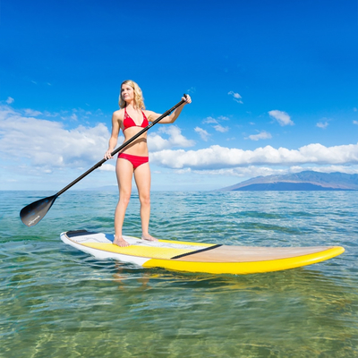 Sup Paddles 3-Piece Adjustable Carbon Fiber Paddles for Water Sports Lakes Rivers