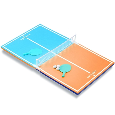 Enjoy Fun in the Sun with Water Floating Table Tennis Table Size 56*28*1.37inch Green